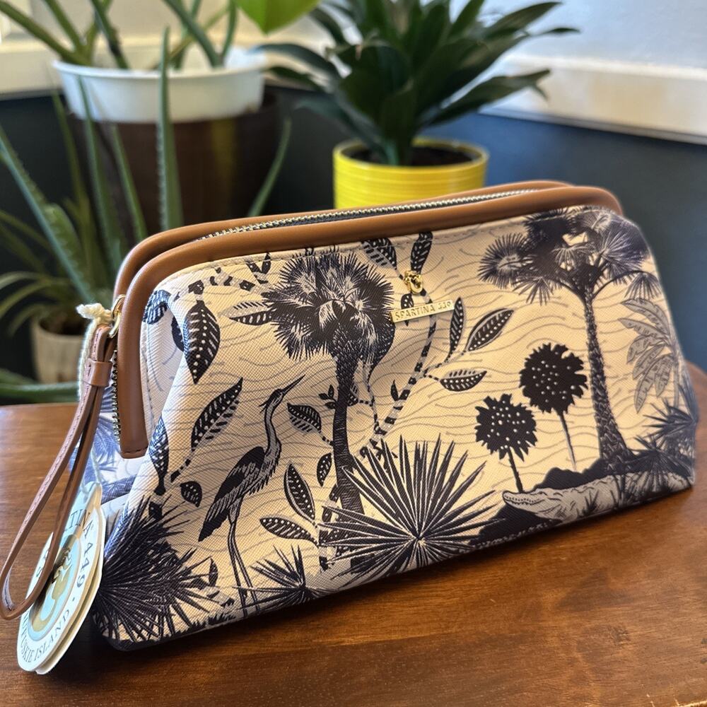 Spartina 449 Daufuskie Island Ashley River Landscape Cosmetic Ditty Bag New